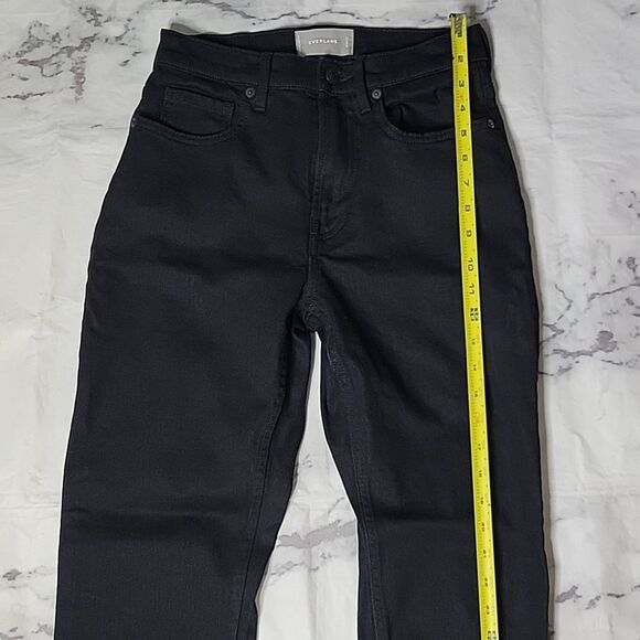 Everlane Women's Black High Rise Straight Jeans - Picture 5 of 9